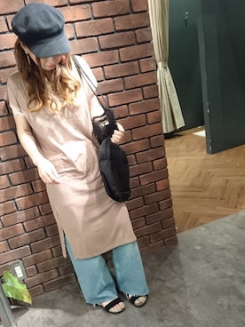 「SpRay（スプレイ）のアイテム（パンツ）」を使った、SpRay 大和郡山さん（レディース・153cm）の夏コーディネート