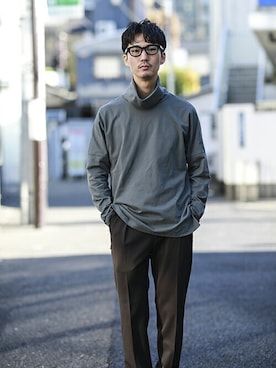 STUDIOUS MENSさん(メンズ・165cm)の冬コーディネート