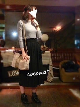 「COTA（コタ）のアイテム」を使った、cocona*さん（レディース・167cm）の秋コーディネート