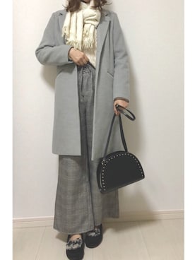 「MINIMUM（ミニマム）のアイテム」を使った、cocona*さん（レディース・167cm）の冬コーディネート