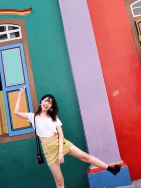 「ORiental TRaffic（オリエンタルトラフィック）のアイテム（ローファー）」を使った、Yellowlineeeさん（レディース・160cm）の冬コーディネート