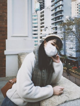 「plaid」｜「アイテム（ニットキャップ/ビーニー）」を使った、Yellowlineeeさん（レディース・160cm）の冬コーディネート