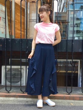 「サボ」｜hazuki yoshizawaさん（レディース・166cm）の春コーディネート