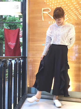 「プリーツ」｜hazuki yoshizawaさん（レディース・166cm）の夏コーディネート