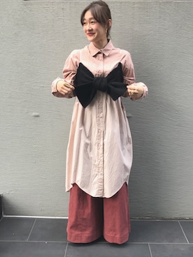 「MIYAO（ミヤオ）のアイテム」を使った、hazuki yoshizawaさん（レディース・166cm）の秋コーディネート