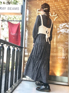 「RBS（アールビーエス）のアイテム」を使った、hazuki yoshizawaさん（レディース・166cm）の秋コーディネート