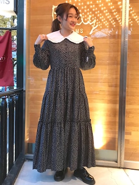 「RBS（アールビーエス）のアイテム」を使った、hazuki yoshizawaさん（レディース・166cm）の冬コーディネート