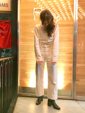 hazuki yoshizawaさん（レディース・166cm）の冬コーディネート