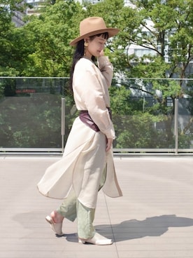 hazuki yoshizawaさん（レディース・166cm）の冬コーディネート