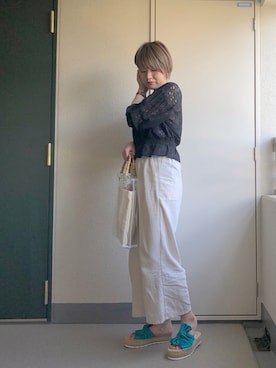 「GAIMO（ガイモ）のアイテム」を使った、yoshimeさん（レディース・158cm）の夏コーディネート