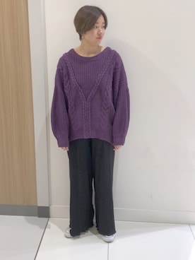 「LHELBIE（レルビエ）のアイテム」を使った、yoshimeさん（レディース・158cm）の秋コーディネート