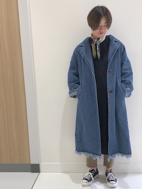 「Green　Parks（グリーンパークス）のアイテム（レギンス/スパッツ）」を使った、yoshimeさん（レディース・158cm）の秋コーディネート