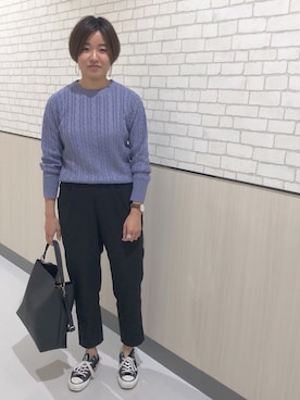 「アイテム（ハンドバッグ）」を使った、yoshimeさん（レディース・158cm）の秋コーディネート