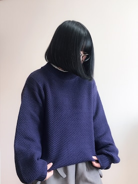 「RAY CASSIN（レイカズン）のアイテム（オールインワン・サロペット）」を使った、ペチさん（レディース・159cm）の秋コーディネート