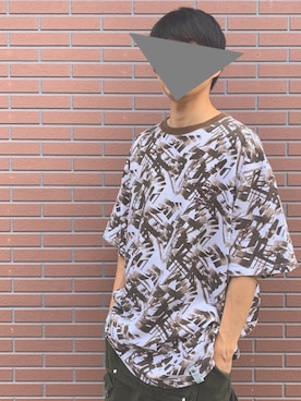 「no brand（ノーブランド）のアイテム（サロペット/オーバーオール）」を使った、＠キタケさん（メンズ・170cm）の夏コーディネート