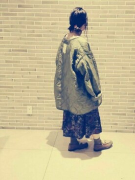 「ライナーコート」｜がをさん（レディース・161cm）の秋コーディネート