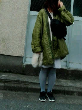 「アイテム（手袋）」を使った、がをさん（レディース・161cm）の冬コーディネート