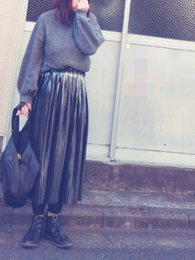 「enchanted（エンチャンテッド）のアイテム」を使った、がをさん（レディース・161cm）の冬コーディネート