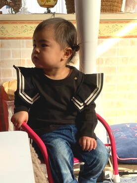 o-nyan…♡さん（キッズ・80cm）の冬コーディネート