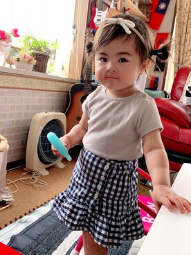 o-nyan…♡さん（キッズ・90cm）の夏コーディネート