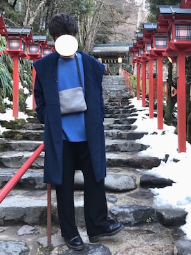 「貴船神社」｜ko-kiさん（メンズ・168cm）の冬コーディネート