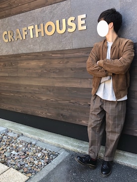 「coen」｜「アイテム（MA-1）」を使った、ko-kiさん（メンズ・168cm）の冬コーディネート