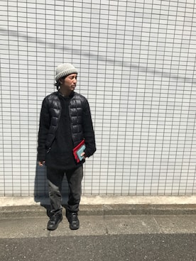 「アイテム（ダウンベスト）」を使った、YUUCHIDAさん（メンズ・173cm・30代）の春コーディネート