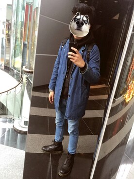 「5（ファイブ）のアイテム（ジャケット/アウター）」を使った、Martin Changさん（メンズ・177cm）の冬コーディネート