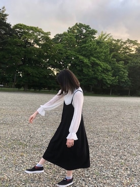 「アイテム（ワンピース/ドレス）」を使った、　葵　まるさん（レディース・158cm・10代）の夏コーディネート