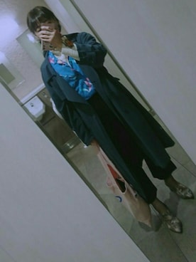 「chuu（チュー）のアイテム（トートバッグ、ピンク系）」を使った、ちゃんさん（レディース・163cm）の春コーディネート