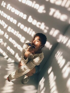 「衬衣」｜黑的找不到さん（レディース・158cm）の秋コーディネート