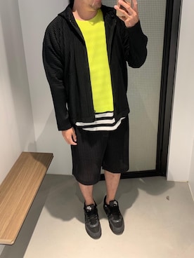 「ISSEY MIYAKE（イッセイミヤケ）のアイテム（モッズコート）」を使った、louis さん（メンズ・173cm）の春コーディネート
