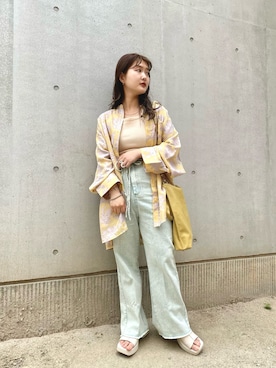 「Kastane」｜「アイテム（パンツ）」を使った、島村 忍さん（レディース・149cm）の春コーディネート