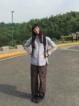「school」｜「アイテム（ジャケット/アウター）」を使った、Pennyさん（レディース・156cm）の冬コーディネート