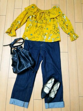 「FOREVER 21（フォーエバー トゥエンティーワン）のアイテム（ドラムバッグ）」を使った、kaoさん（レディース・161cm）の春コーディネート