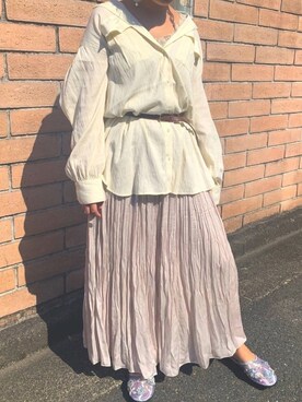 「Discoat」｜「アイテム（キャミソール）」を使った、 𝚢𝚞𝚗𝚊𝚝𝚢 ☪︎ *.さん（レディース・151cm）の夏コーディネート