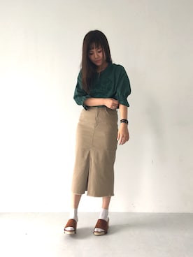 「アイテム（腕時計）」を使った、ふたわたりさん（レディース・150cm）の春コーディネート