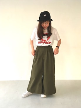 「FILA」｜ふたわたりさん（レディース・150cm）の春コーディネート