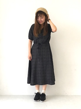 「アイテム（ハンチング/ベレー帽）」を使った、ふたわたりさん（レディース・150cm）の夏コーディネート