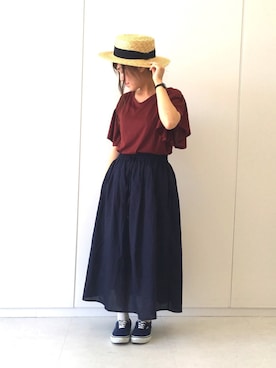 「フレアスリーブ」｜ふたわたりさん（レディース・150cm）の夏コーディネート