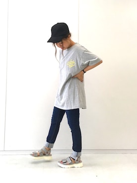 「バックプリント」｜ふたわたりさん（レディース・150cm）の夏コーディネート