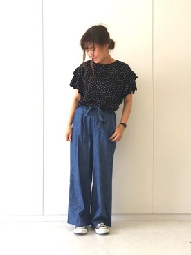 「チビーズ✳︎」｜ふたわたりさん（レディース・150cm）の夏コーディネート