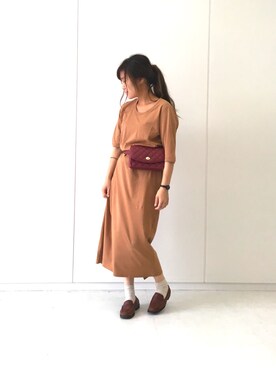 「アイテム（ボディバッグ/ウエストポーチ）」を使った、ふたわたりさん（レディース・150cm）の夏コーディネート