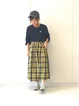 「ワッフル」｜ふたわたりさん（レディース・150cm）の秋コーディネート