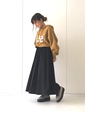 「厚底スニーカー」｜ふたわたりさん（レディース・150cm）の秋コーディネート