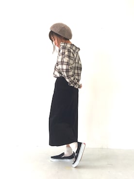 「アイテム（ハンチング/ベレー帽）」を使った、ふたわたりさん（レディース・150cm・20代）の秋コーディネート