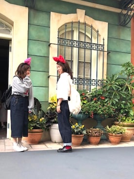 「アイテム（デニムスカート）」を使った、ふたわたりさん（レディース・150cm・20代）の秋コーディネート