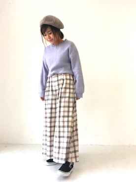 「アイテム（ハンチング/ベレー帽）」を使った、ふたわたりさん（レディース・150cm・20代）の秋コーディネート