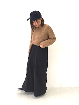 「アイテム（その他、グリーン系）」を使った、ふたわたりさん（レディース・150cm）の秋コーディネート