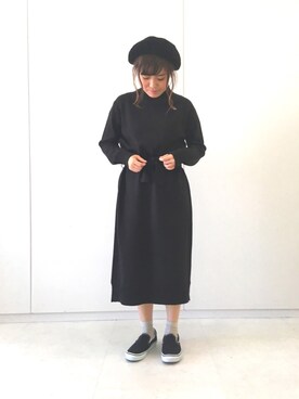 「ストリート服が好き」｜「アイテム（ハンチング/ベレー帽）」を使った、ふたわたりさん（レディース・150cm）の秋コーディネート